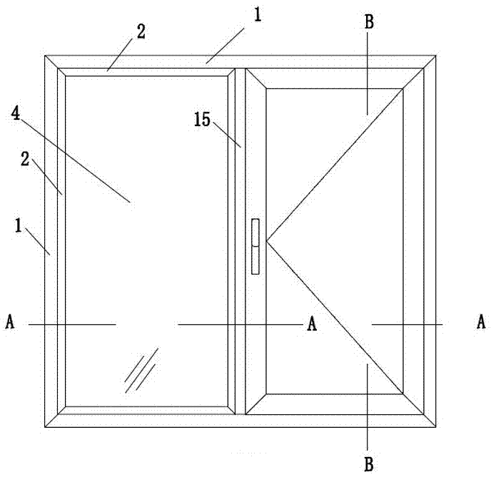 Energy-saving double-protection integrated window with diamond mesh arranged outside