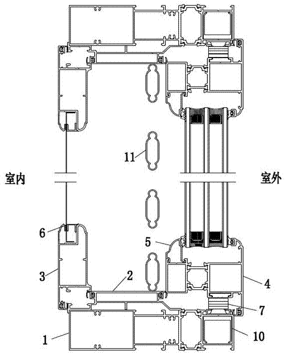 Energy-saving double-protection integrated window with diamond mesh arranged outside