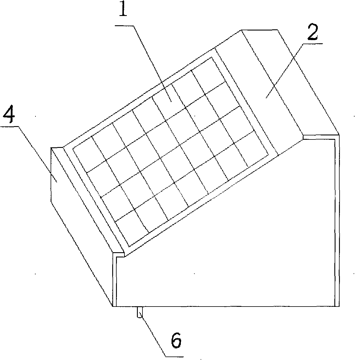 Cold accumulation cooling-down type solar battery component