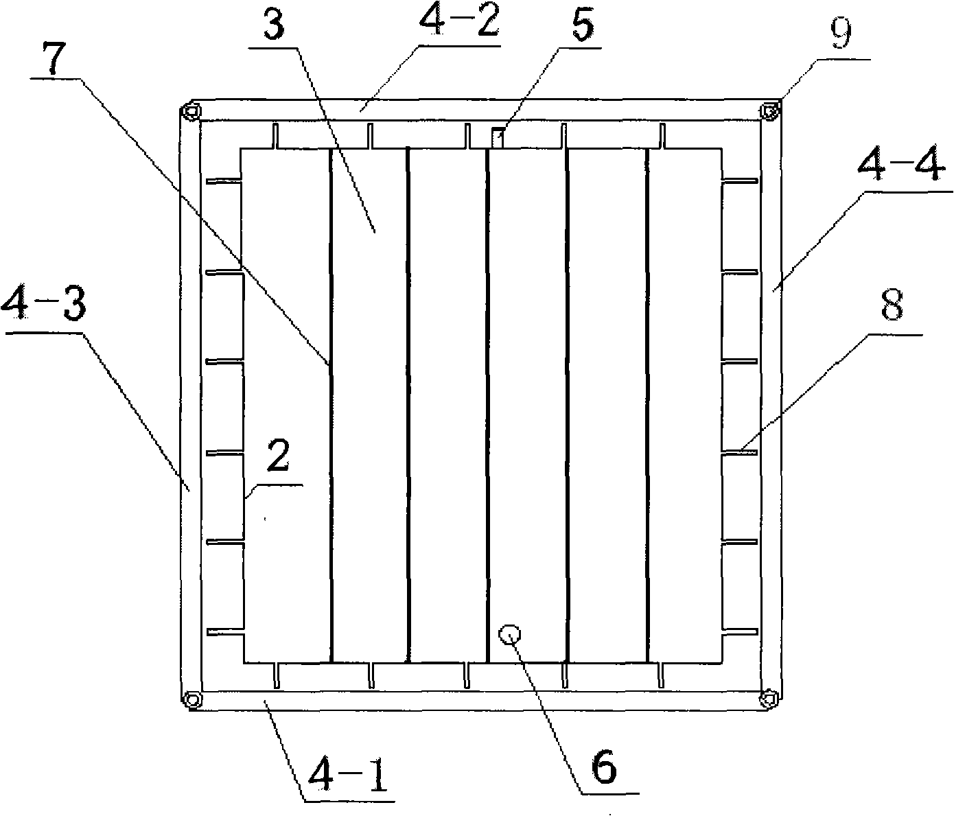 Cold accumulation cooling-down type solar battery component