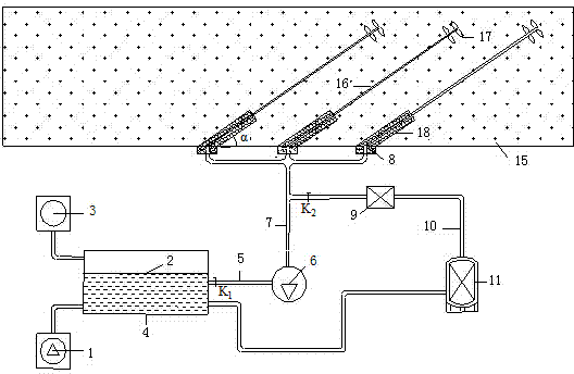 Method for low temperature precracking of thick hard difficult-to-break coal mine top board by liquid nitrogen