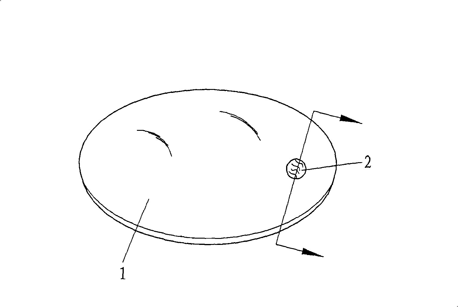 Basis material with invisible pattern and its processing method