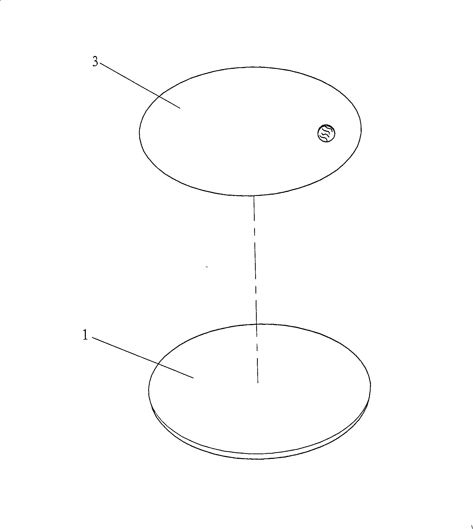 Basis material with invisible pattern and its processing method