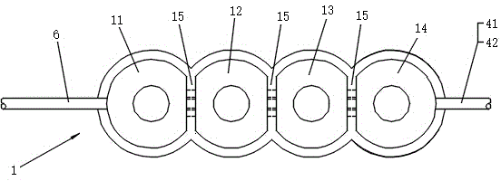 Novel sewage treatment tank