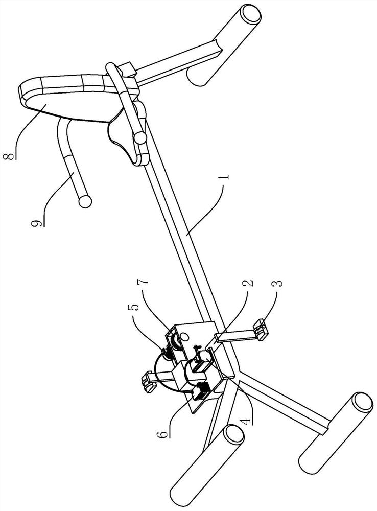 A rehabilitation walking machine capable of prolonging exercise time