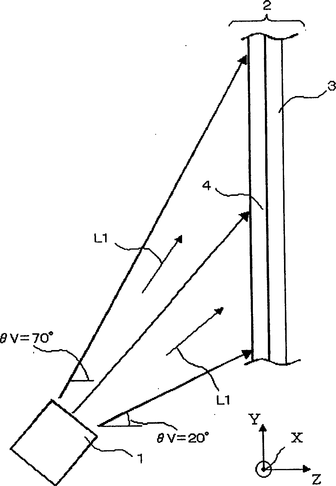 Light deflector and rear-projection screen