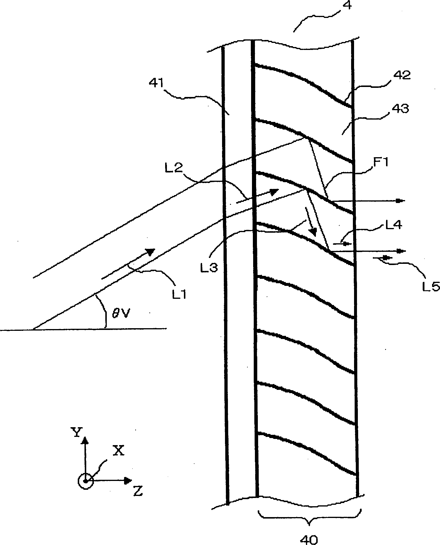 Light deflector and rear-projection screen