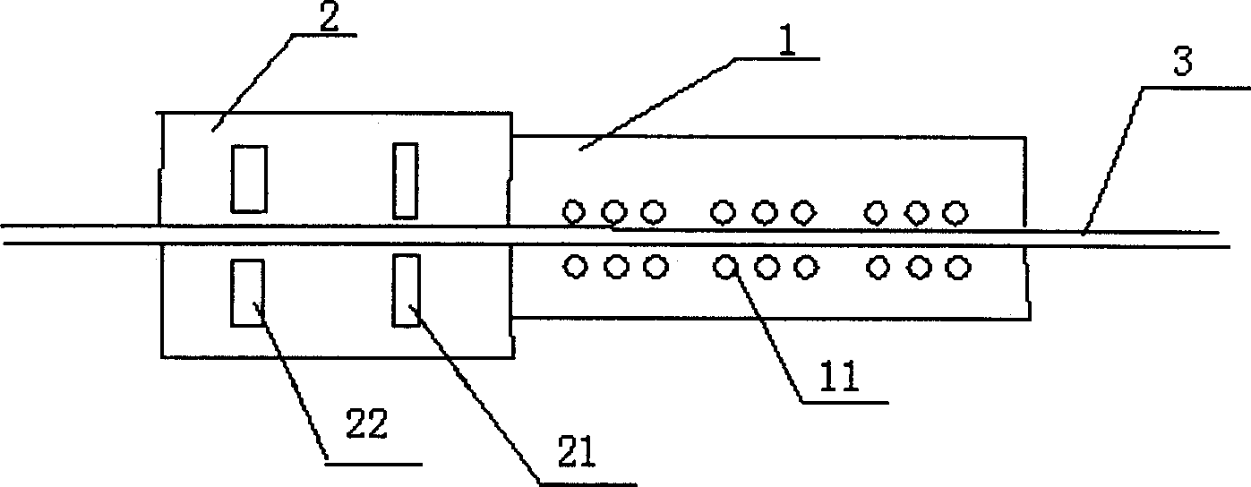 In-line destresing process and apparatus for Cu-alloy pipe wire