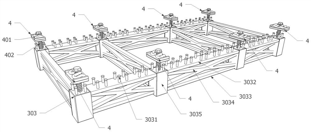 Self-leveling assembled steel-concrete composite track structure