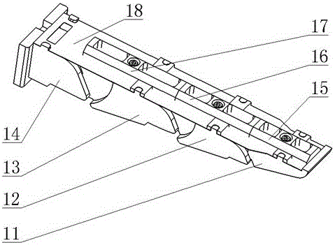 Robot five-finger dexterous hand executive device