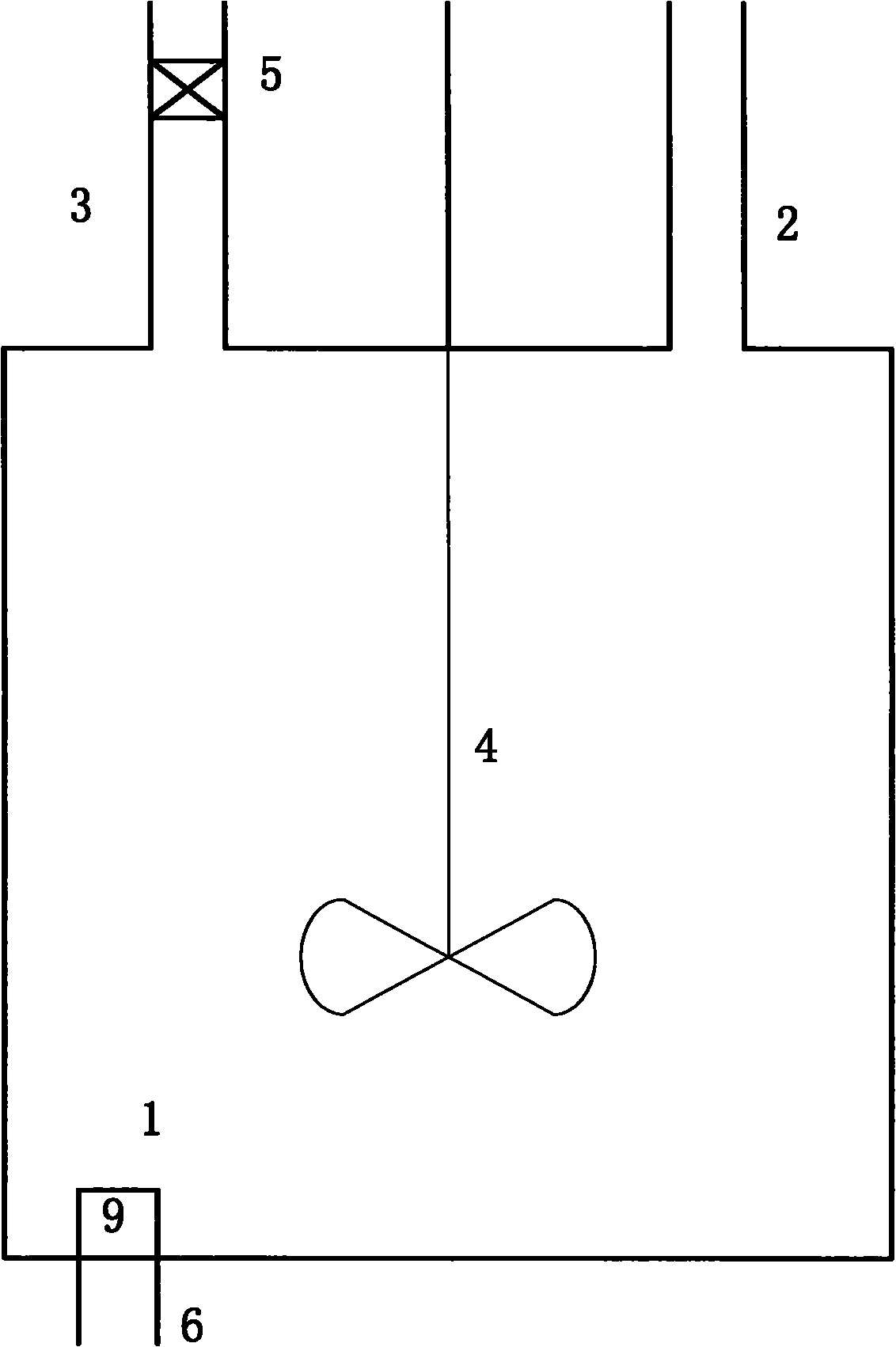 Method for reacting gas and solid particles