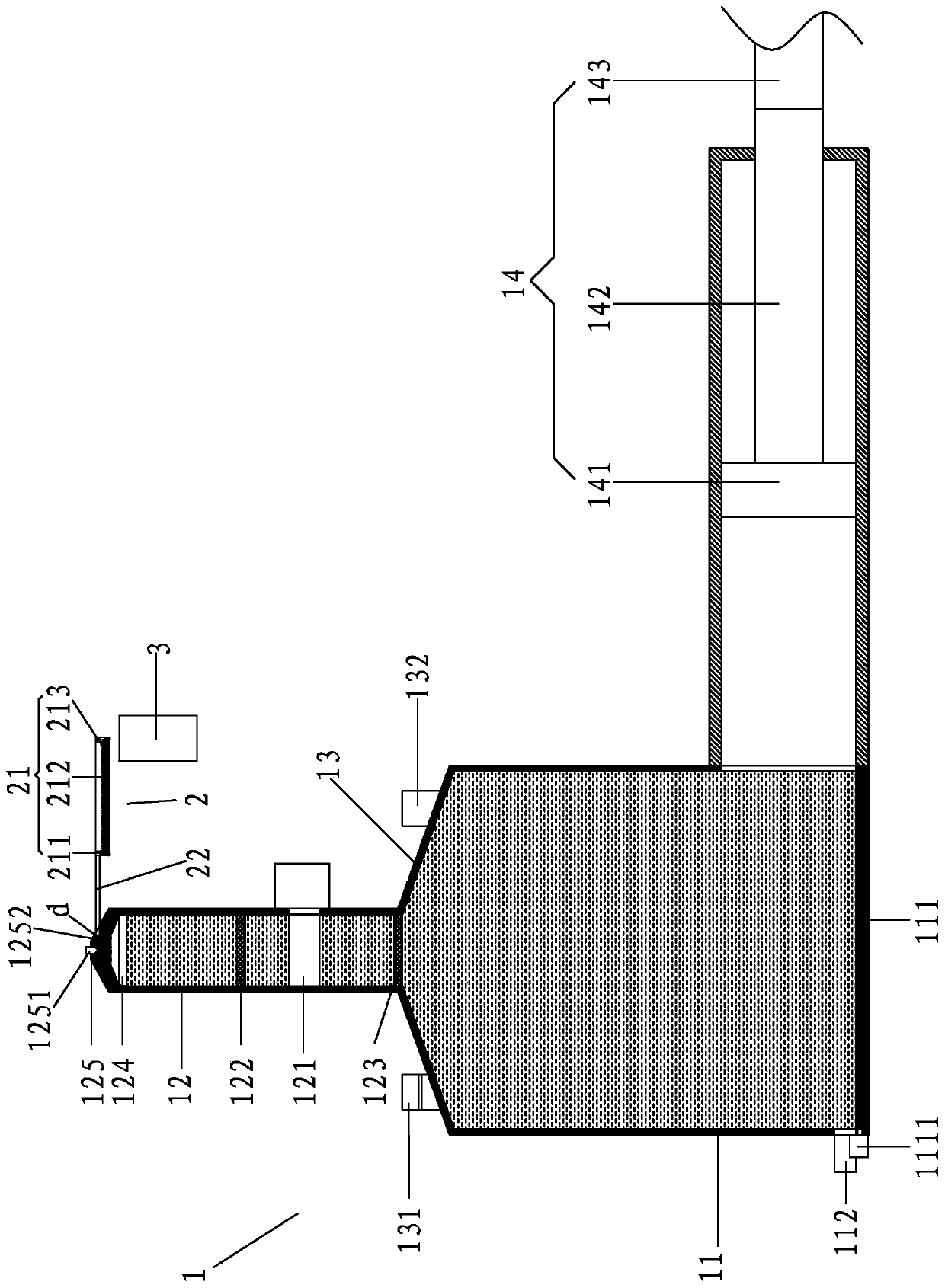 A recovery and treatment device for oily sewage after cleaning aluminum profile extrusion dies