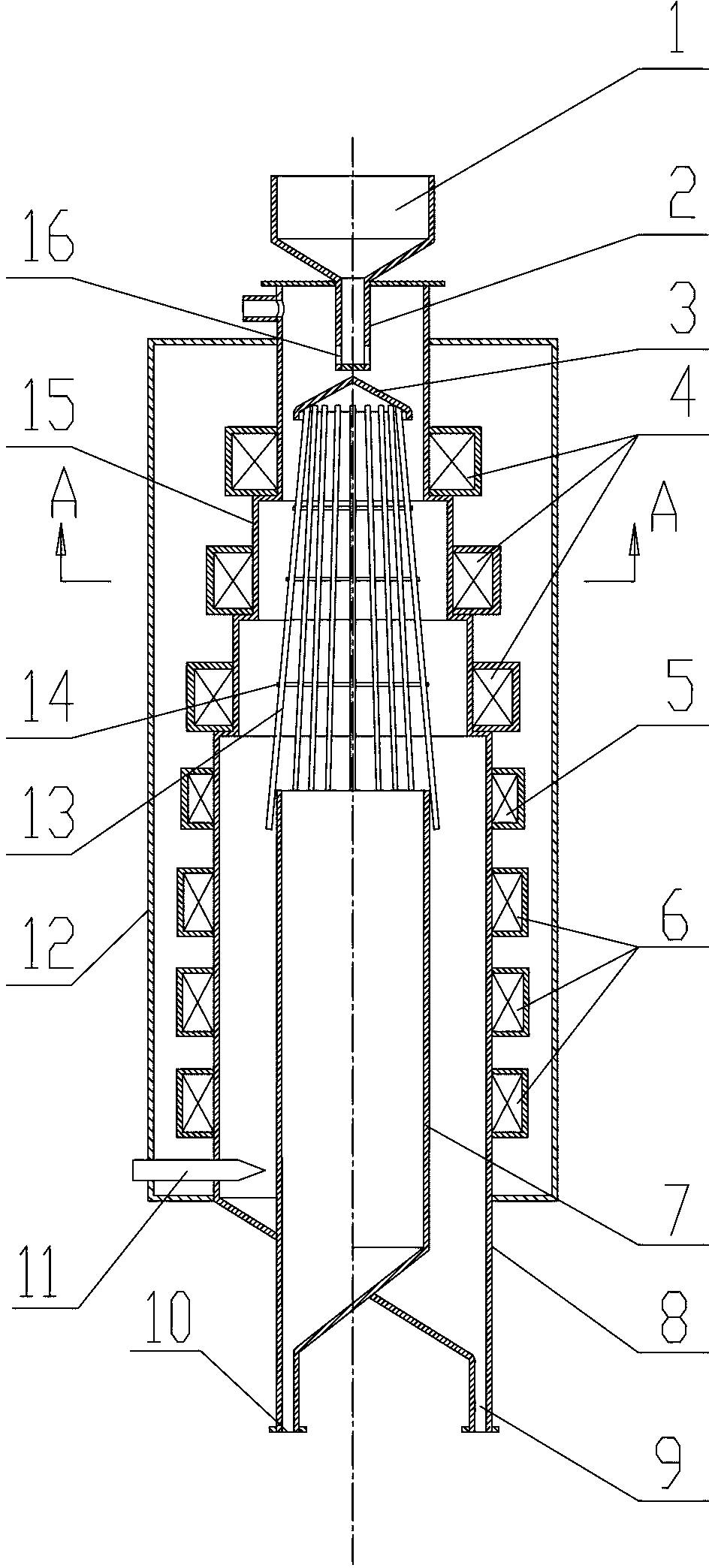 Ring pillar for magnetic separation