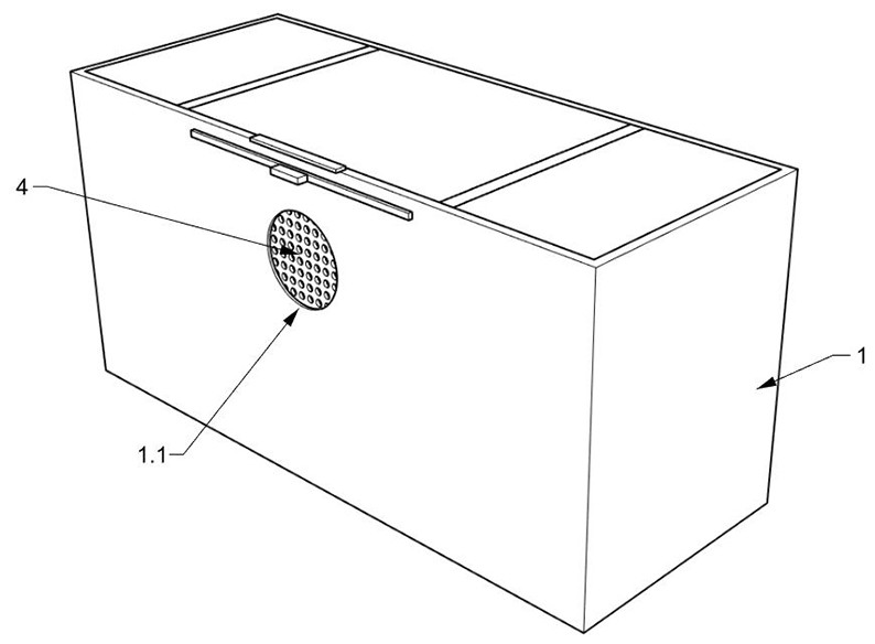 Rat flea isolation box experimental device convenient for collection