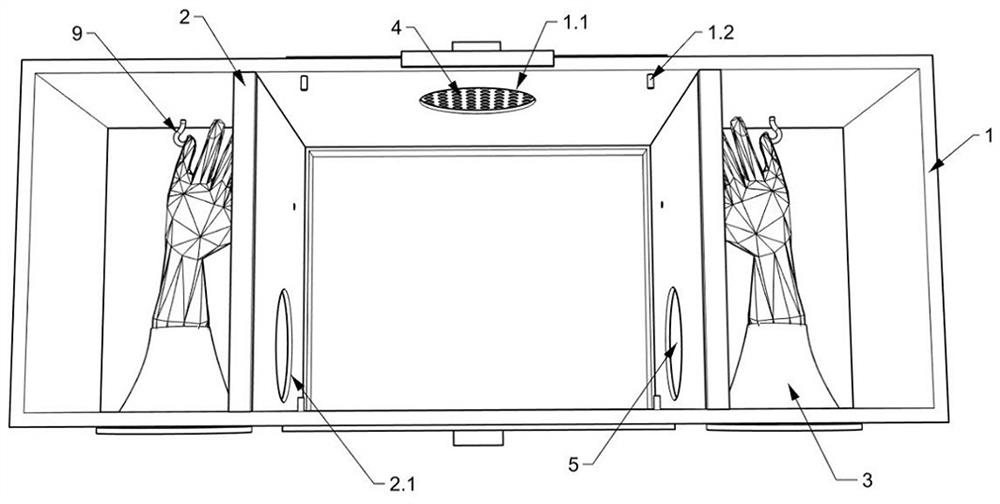 Rat flea isolation box experimental device convenient for collection