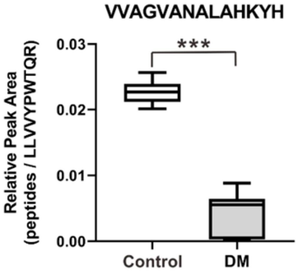 Polypeptide marker and application thereof