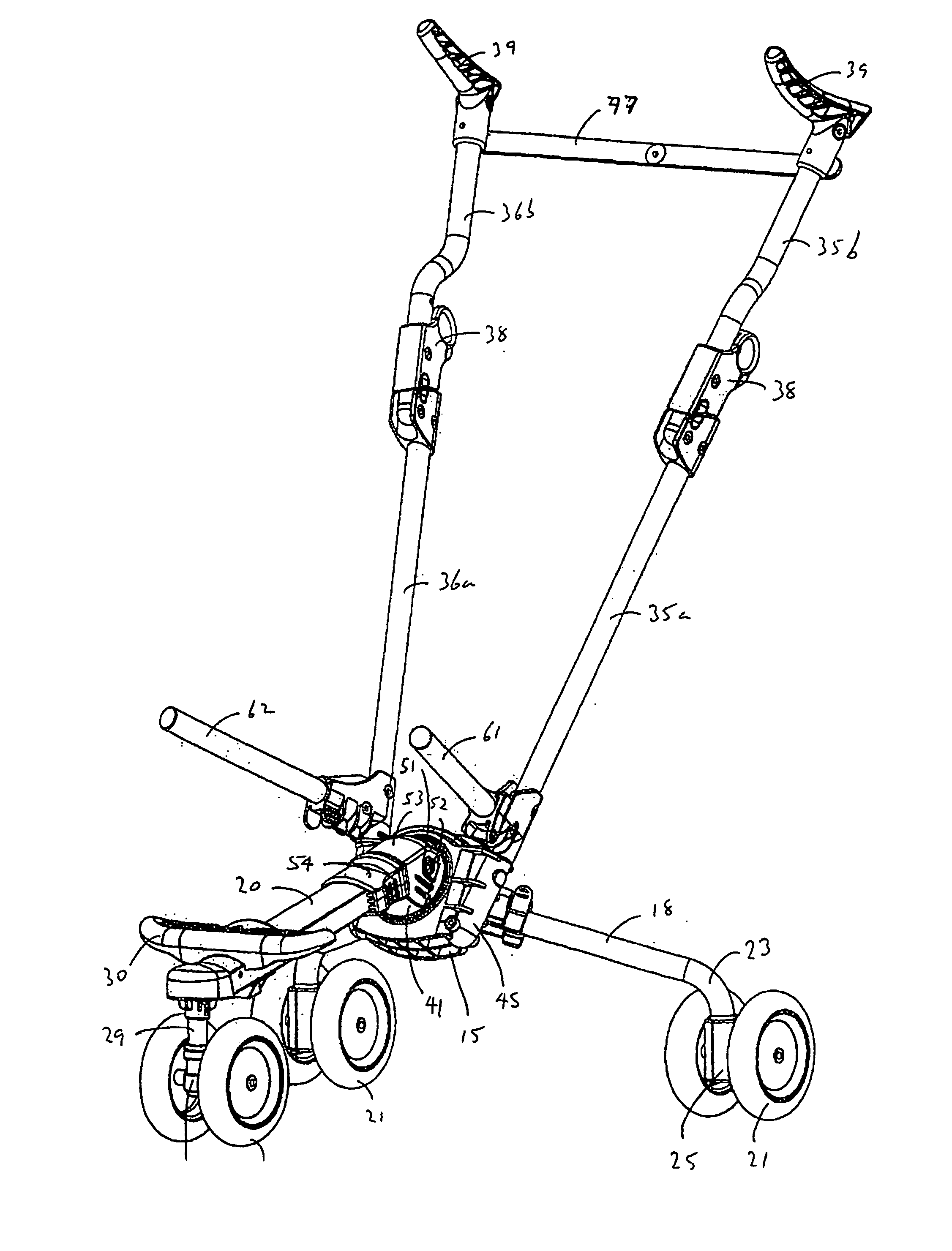 Collapsible supporting structure