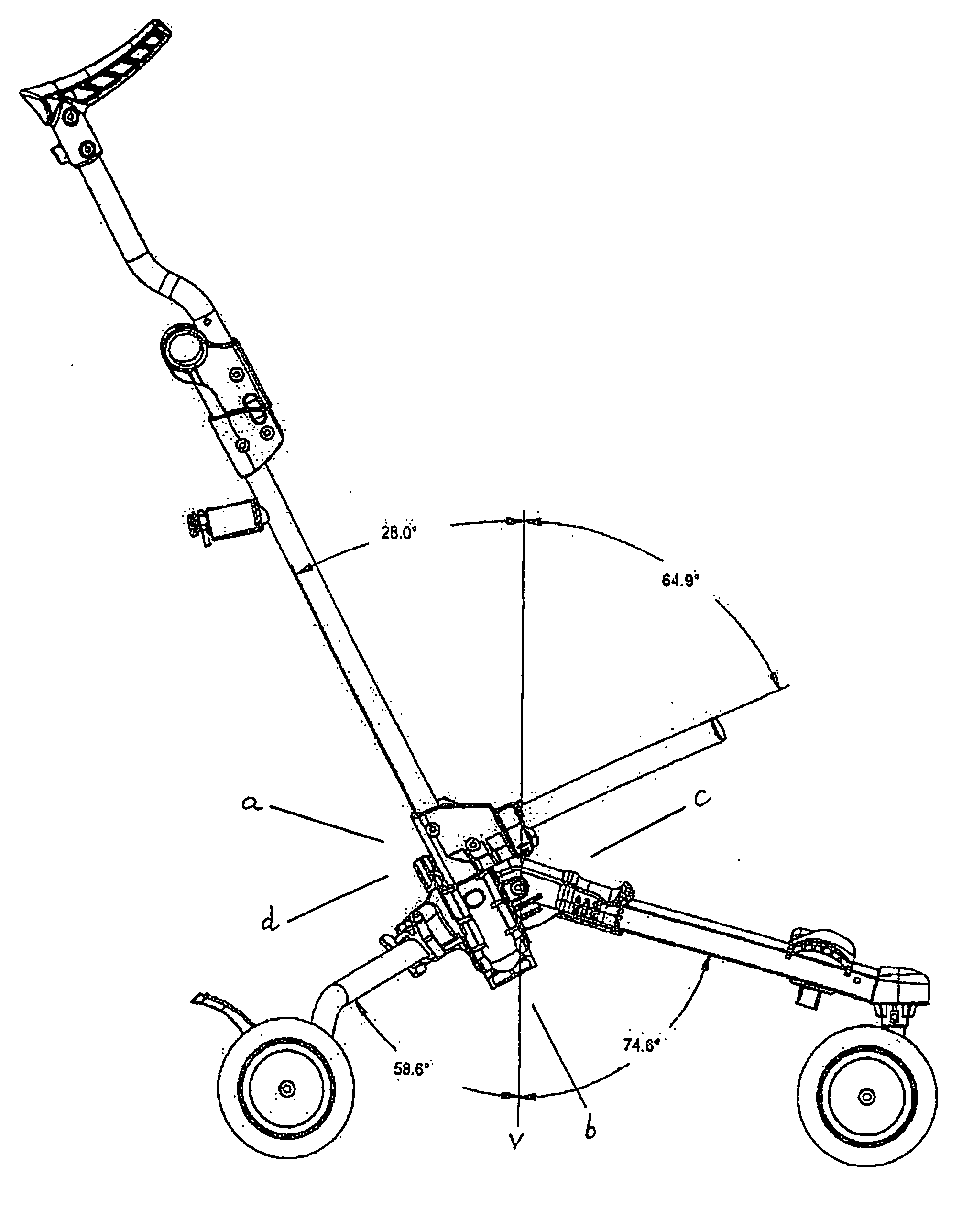 Collapsible supporting structure