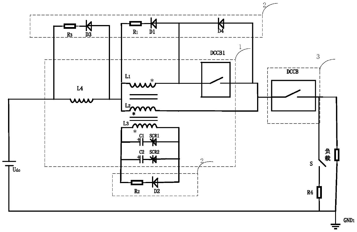 Direct current limiter and application thereof