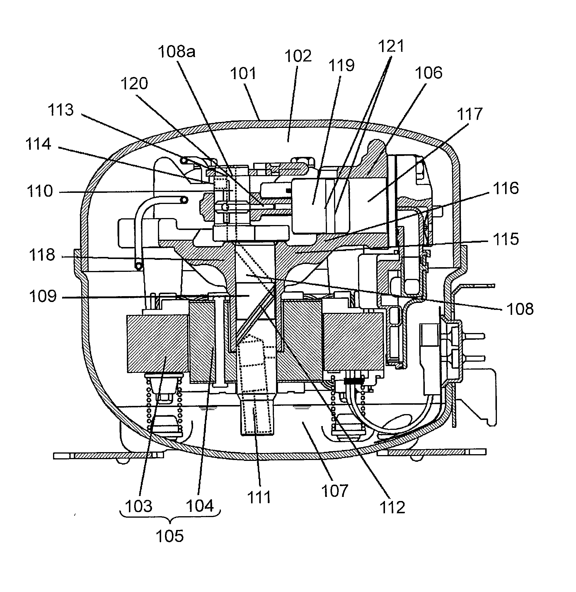 Hermetic compressor