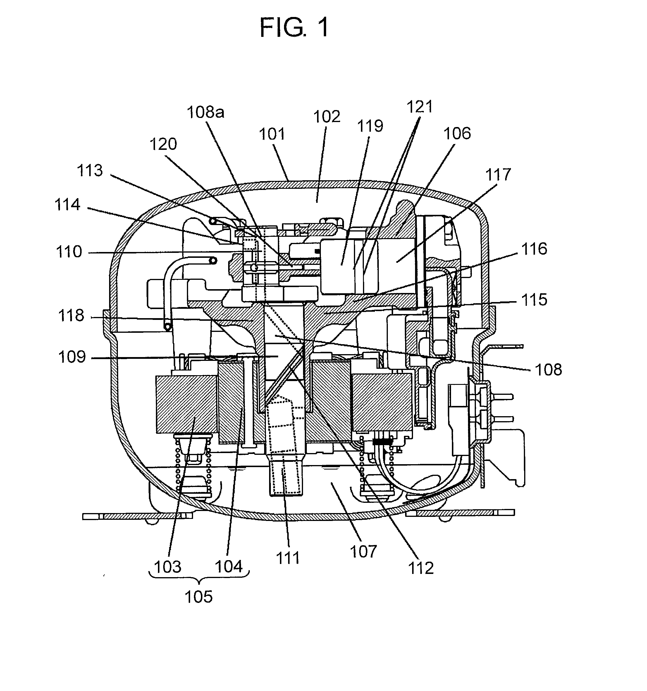 Hermetic compressor