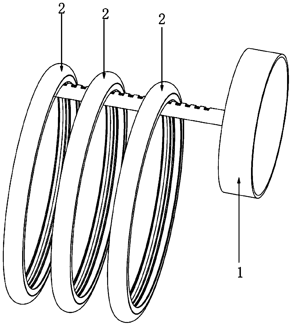 Separable hanging lamp