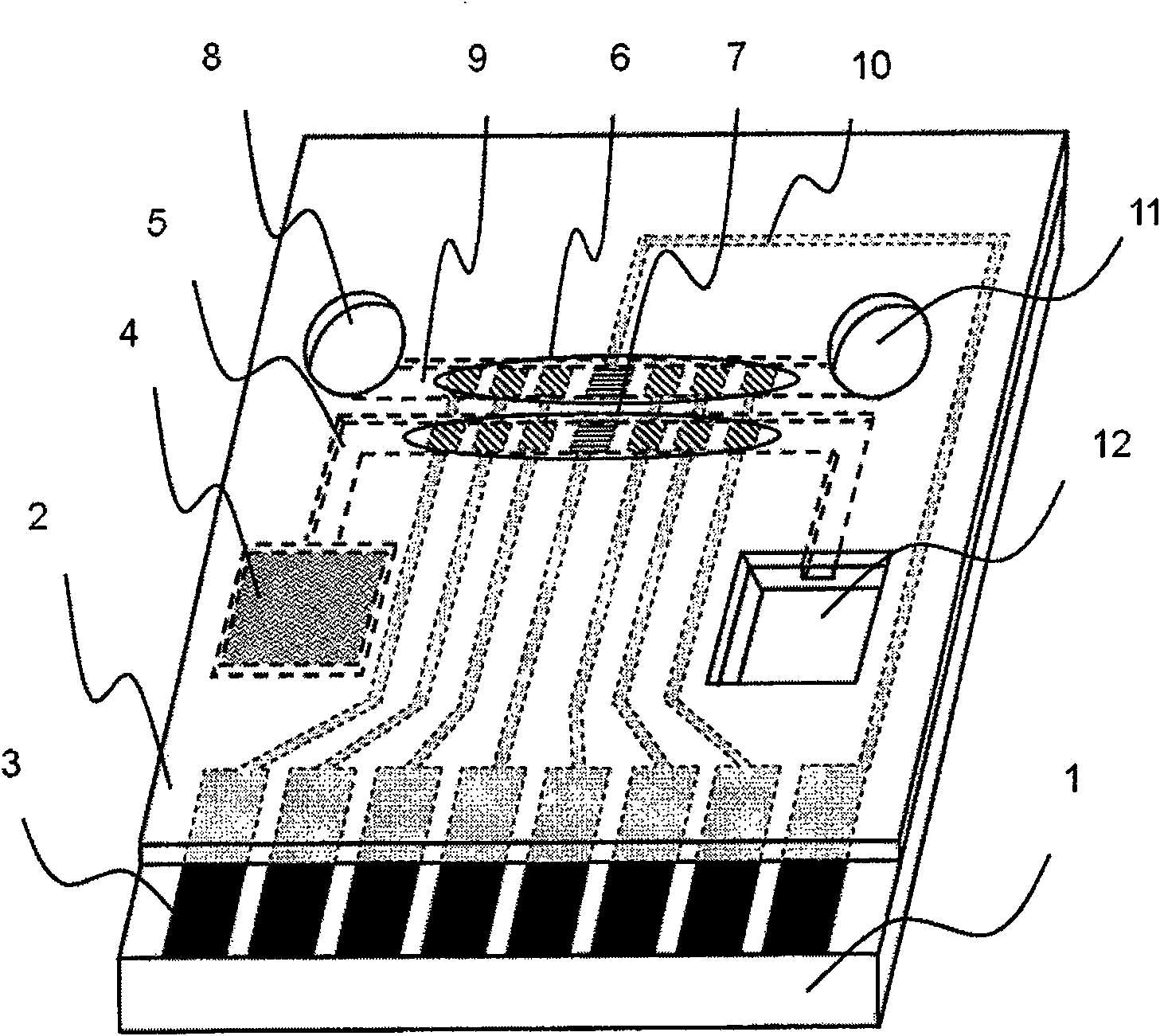 Two-channel self calibrating multiple parameters rapid whole blood biochemistry analyzing sensor