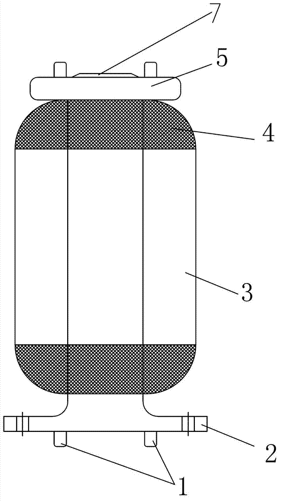 Rubber air spring for high-speed railway