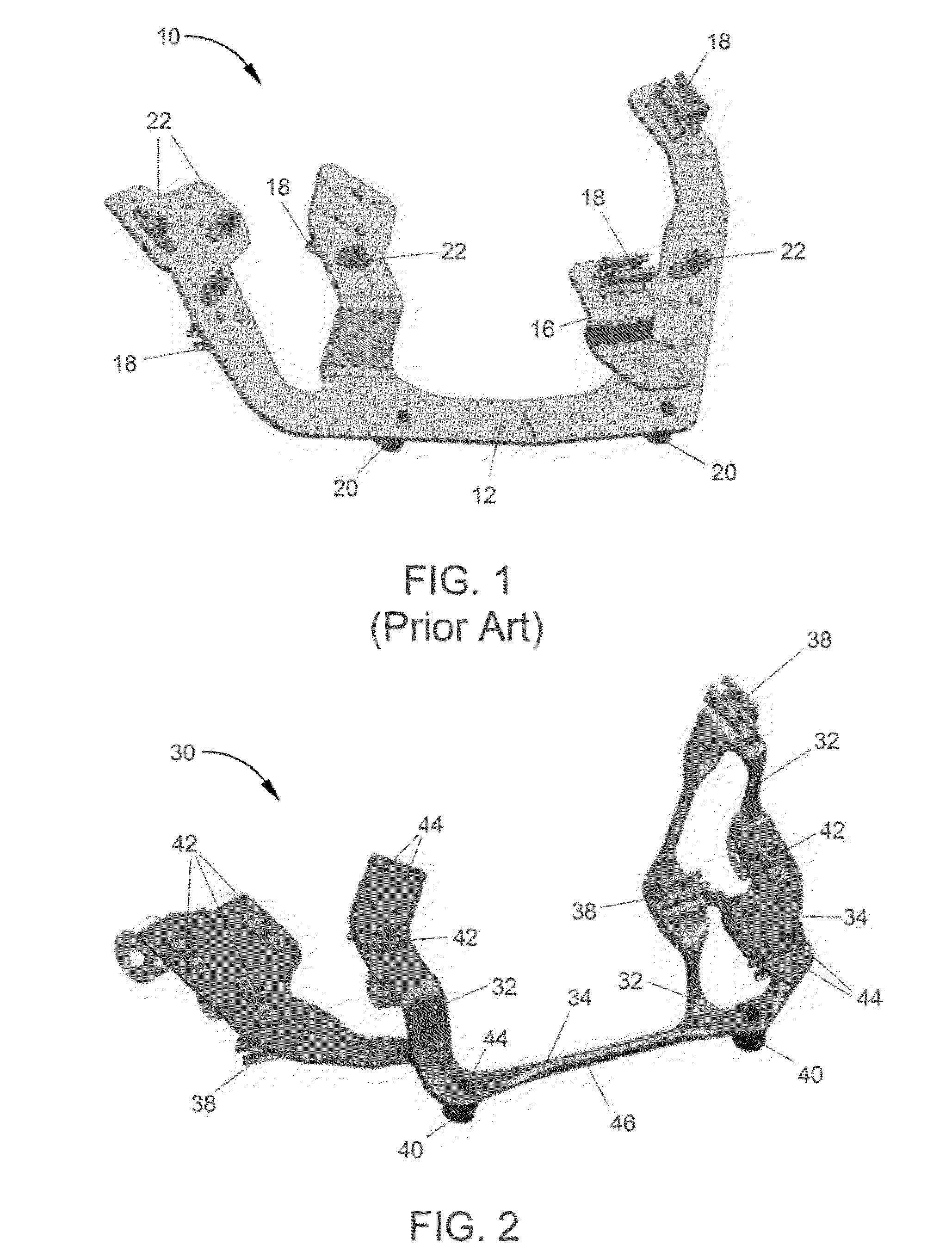 Secondary structures for aircraft engines and processes therefor