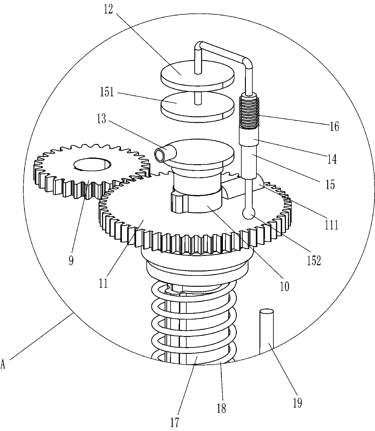 Comprehensive medicine grinding device for pediatric department