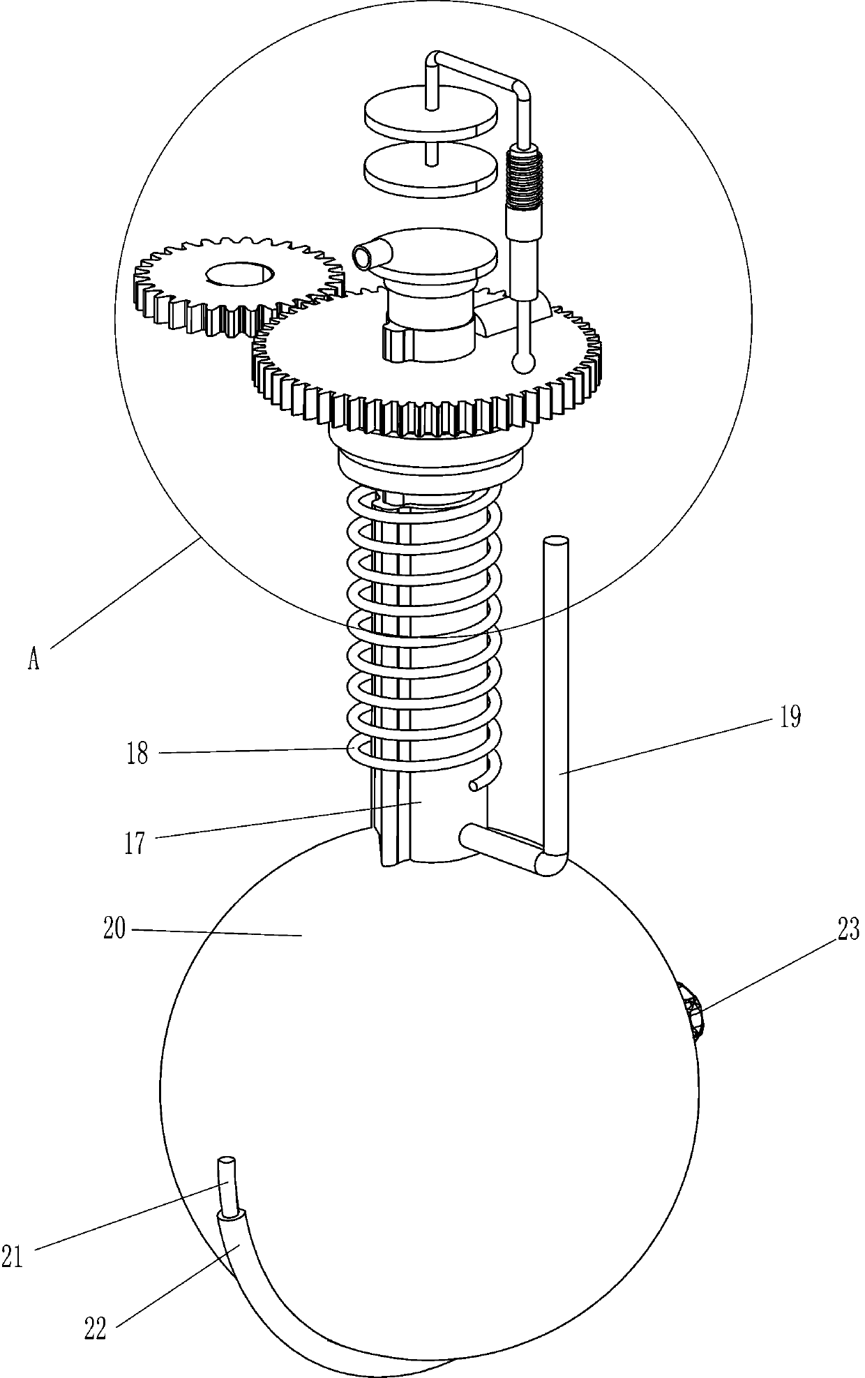 Comprehensive medicine grinding device for pediatric department