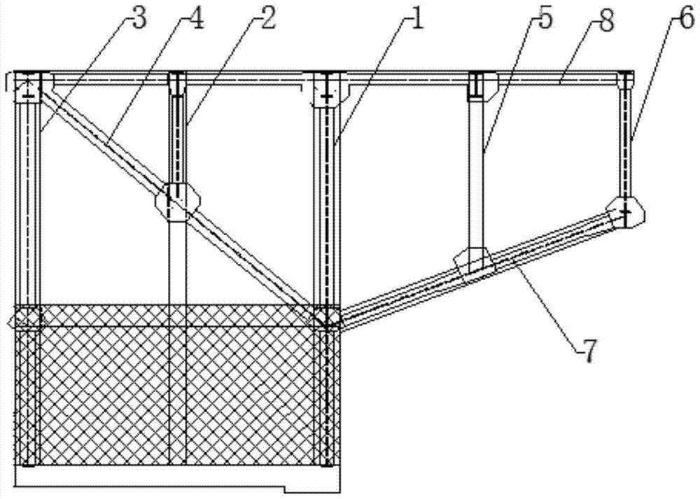 A kind of suspended building structure, building and ring-shaped building