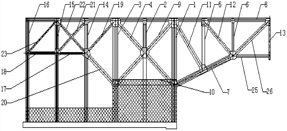 A kind of suspended building structure, building and ring-shaped building