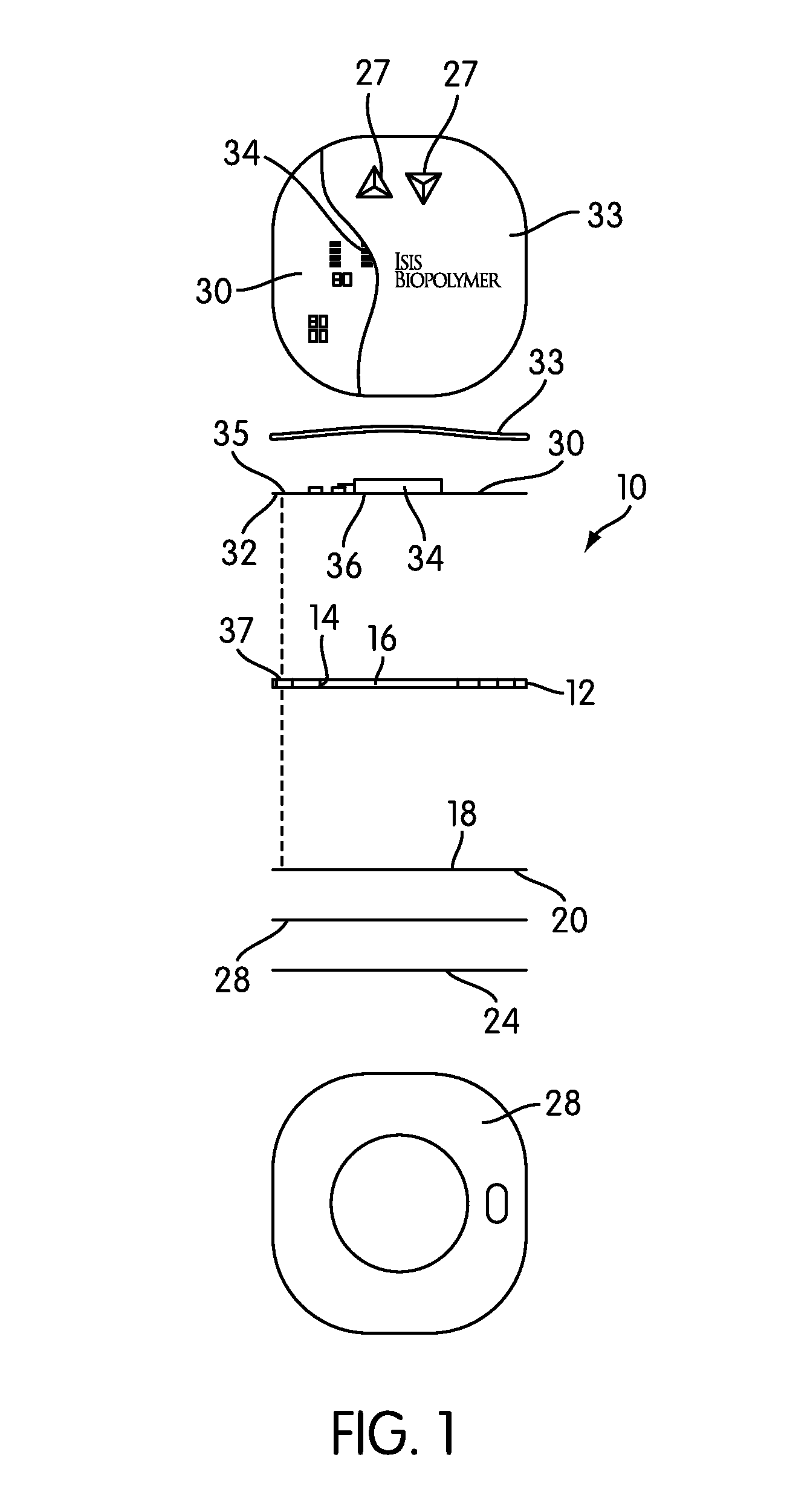 Iontophoretic device with improved counterelectrode