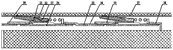 Horizontal well open hole screen casing damaging detection tubular column