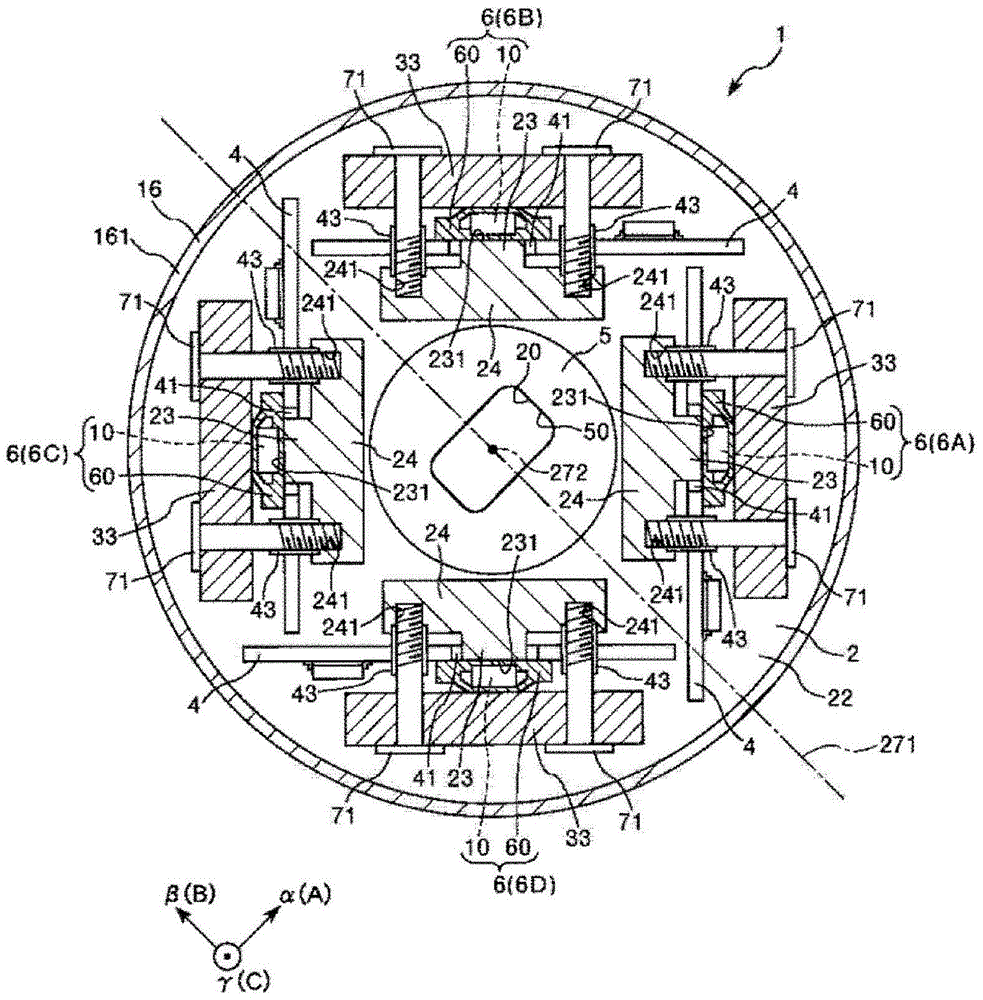 Force detection device and robot