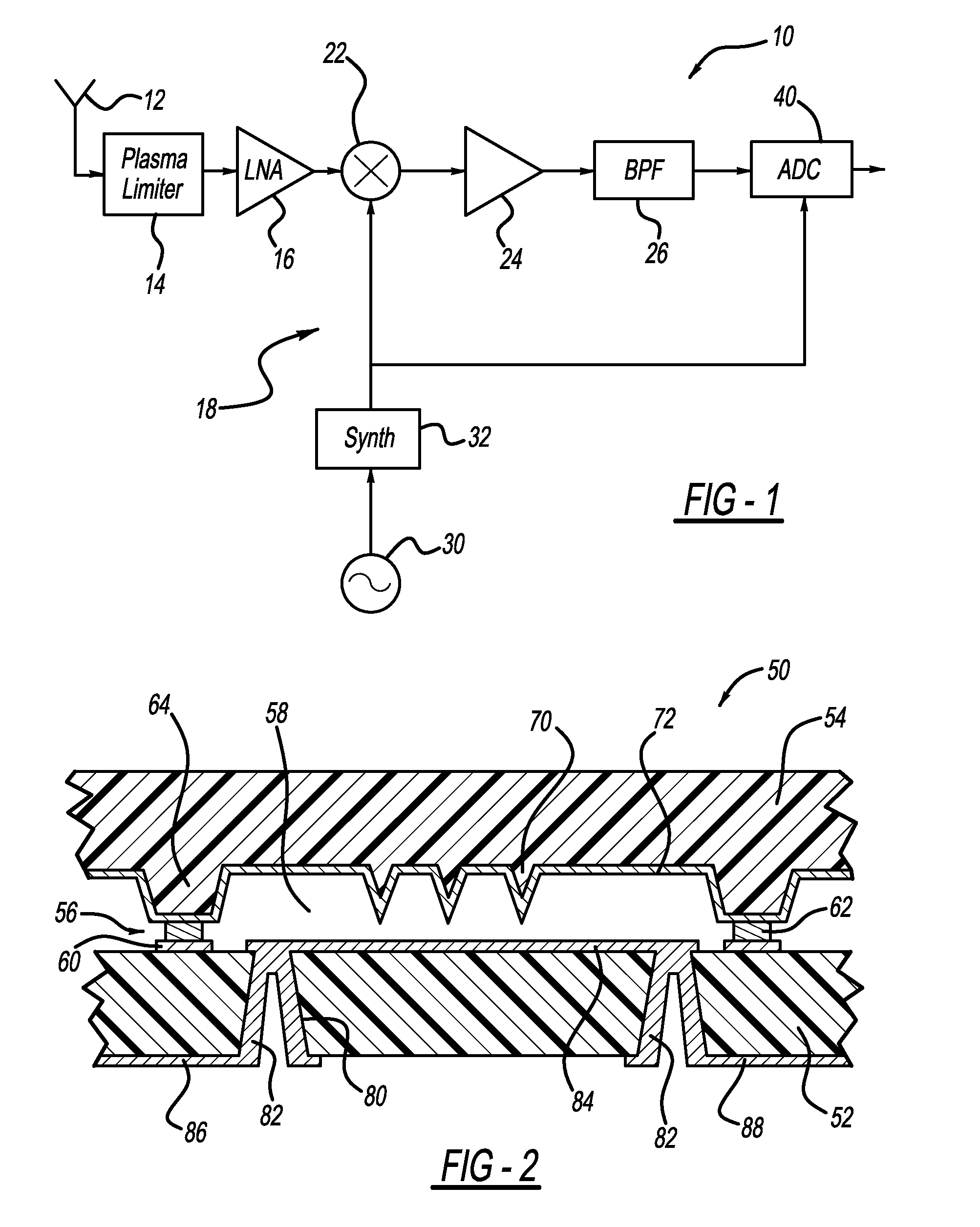 Low power threshold integrated micro-plasma limiter