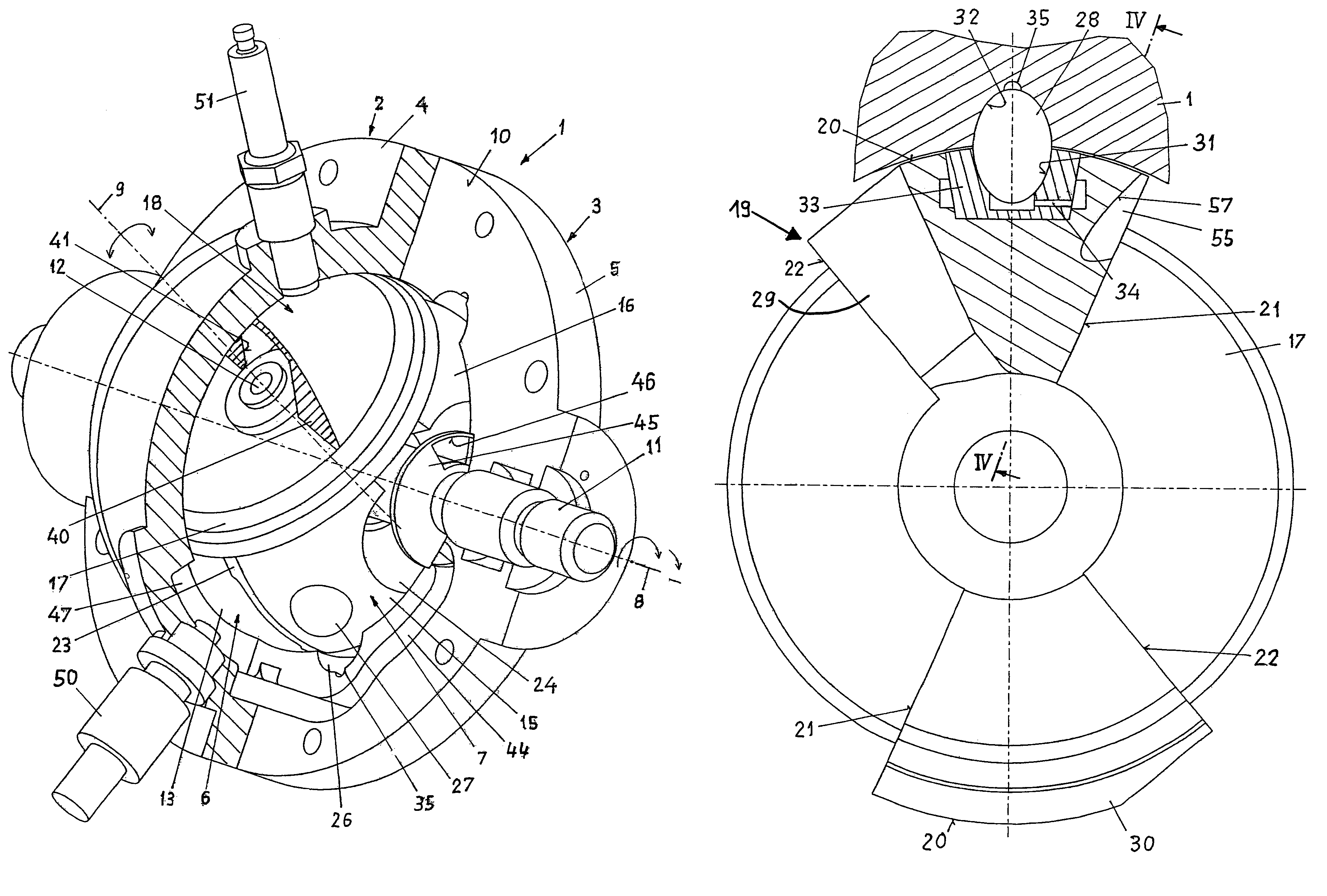 Rotary-piston engine and vehicle comprising an engine of this type