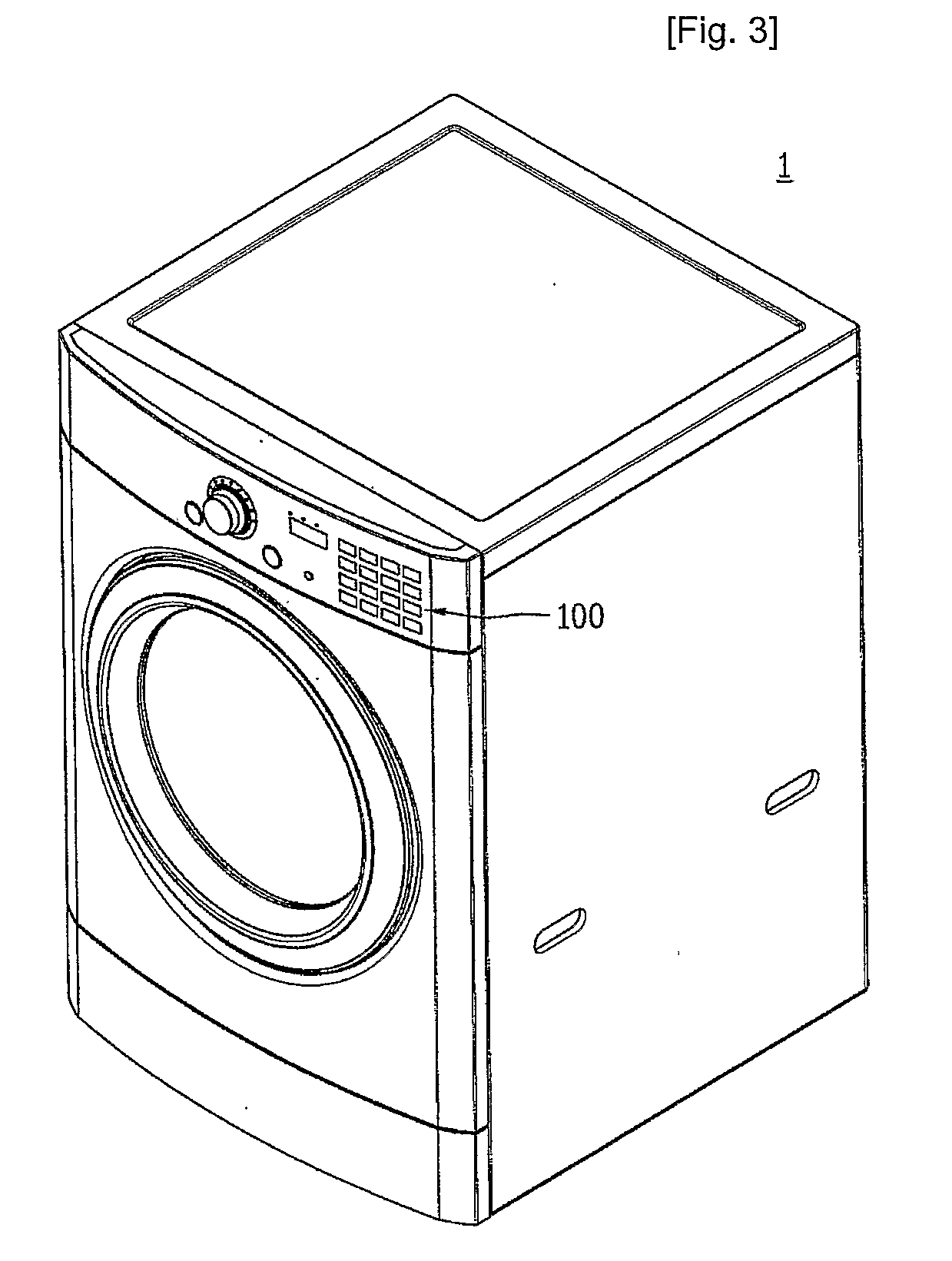 Control panel assembly for laundry device