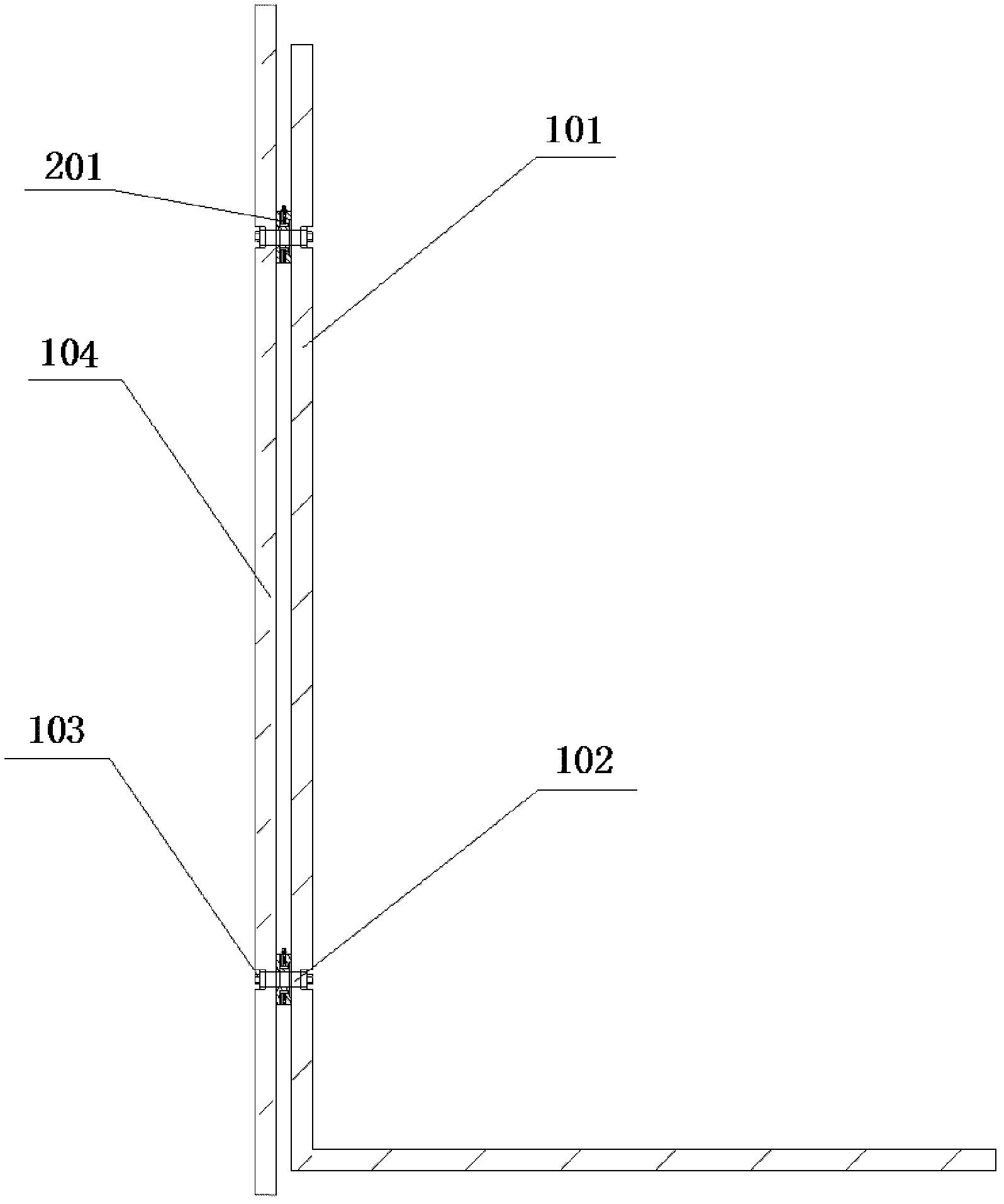 Rolling stone impact force testing device