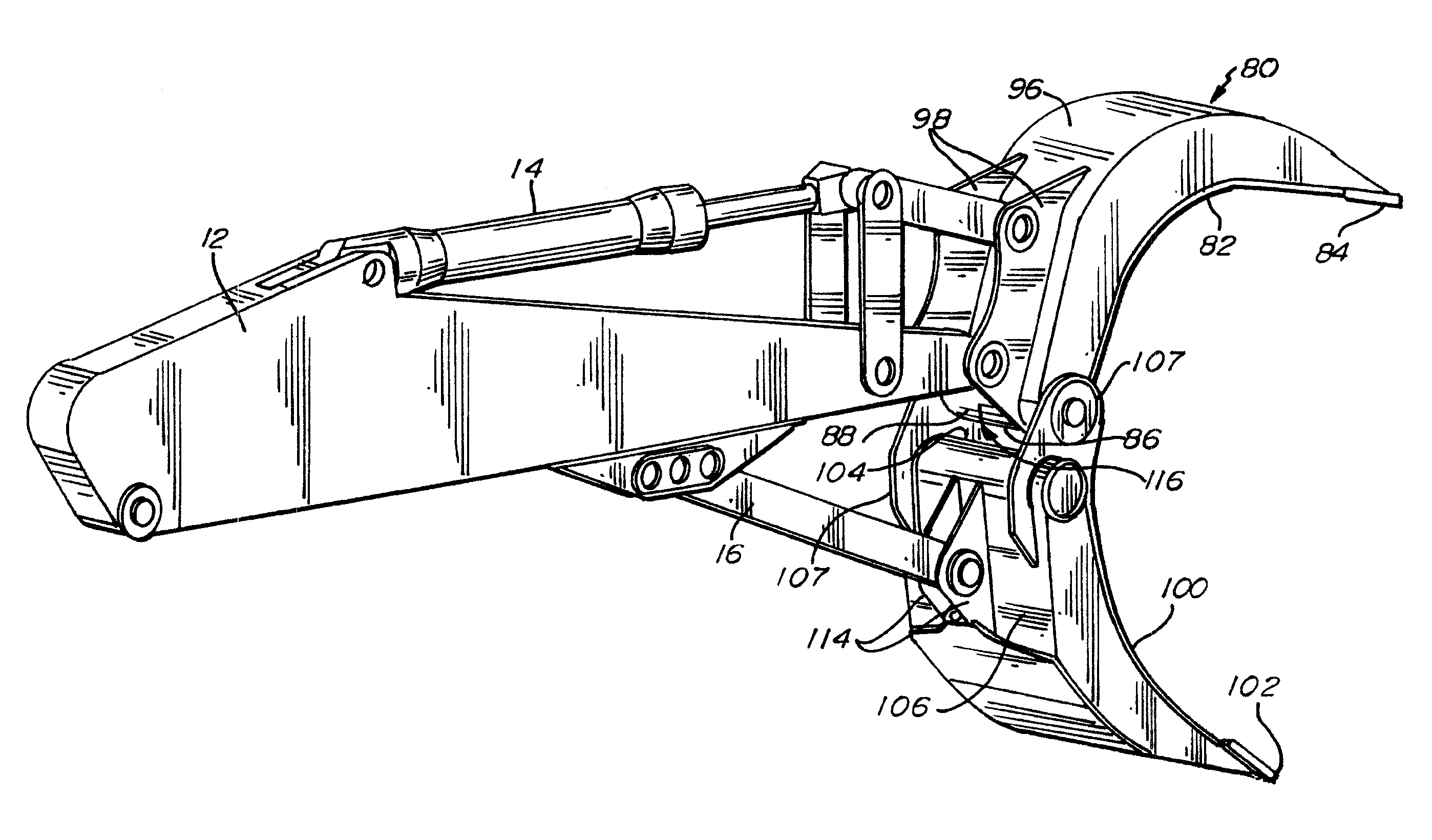 Severe duty grapple with tubular pivot