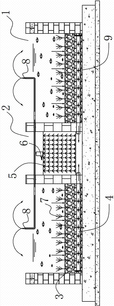 Micro-polluted water in-situ remediation system