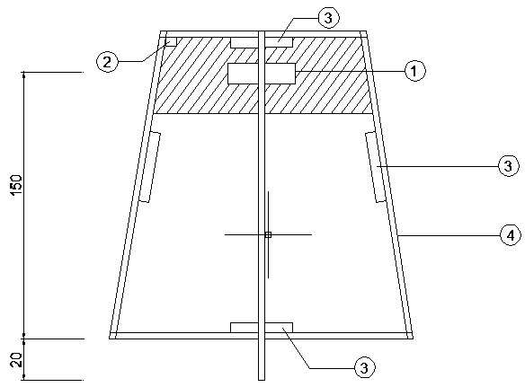 Sonar detecting bracket and caisson seam measuring method