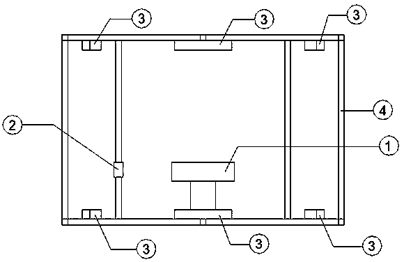 Sonar detecting bracket and caisson seam measuring method