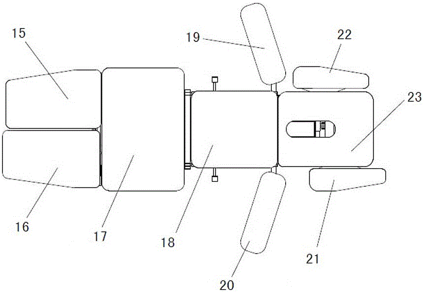 Multi-position treatment bed