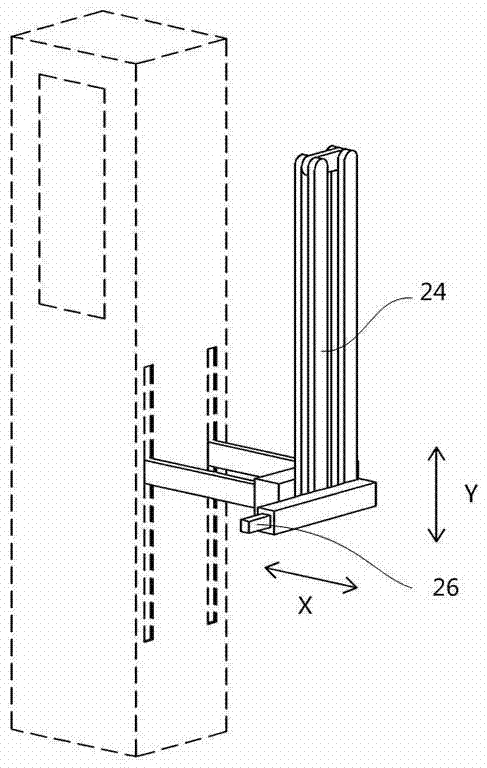 Automatic charging interface connection device