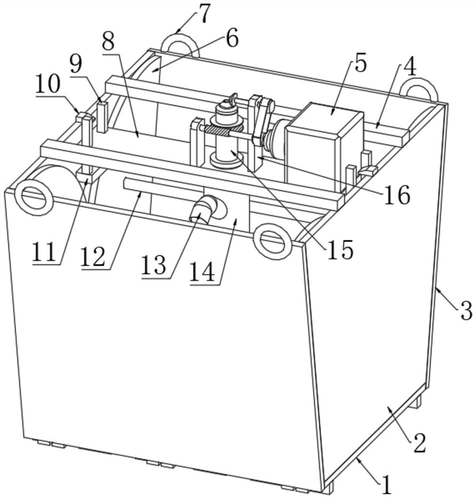 Device for removing accumulated water in pothole terrain in building construction