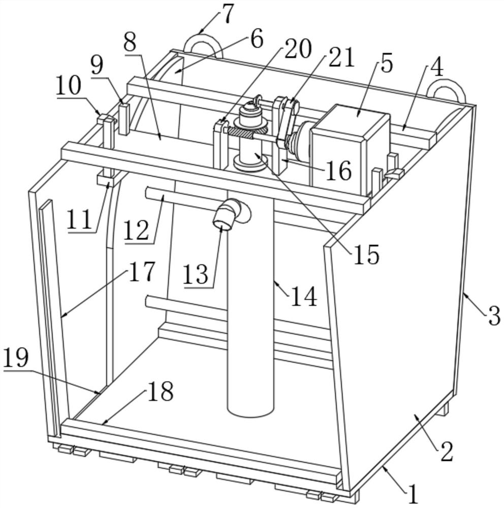 Device for removing accumulated water in pothole terrain in building construction