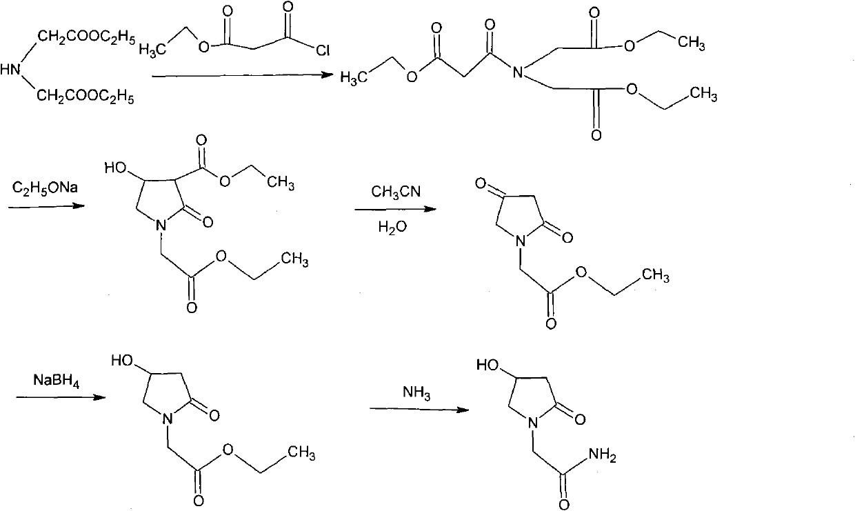 Preparation method of Oxiracetam