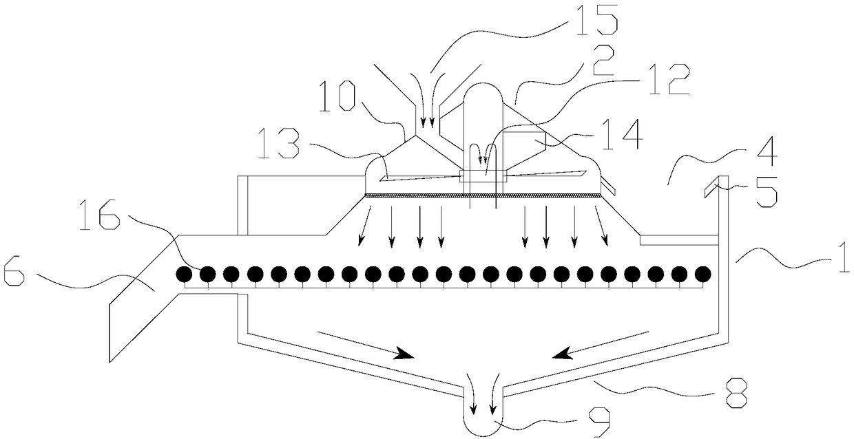 Uniform external stain coating device for food processing